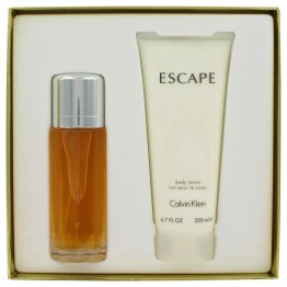 ESCAPE by Calvin Klein 2pcs Gift Set - 3.4 oz Eau De Parfum Spray + 6.7 oz Body Lotion for Women