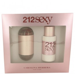212 Sexy by Carolina Herrera 2pcs Gift Set - 3.4 oz Eau De Parfum Spray + 6.7 oz Body Lotion for Women