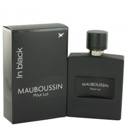Mauboussin Pour Lui In Black by Mauboussin 3pcs Gift Set - 3.4 oz Eau DE Parfum Spray + 3.3 oz Shower Gel + 5 oz Deodorant Spray for Men