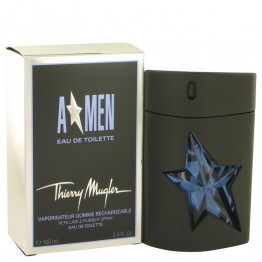 ANGEL by Thierry Mugler Eau De Toilette Spray Refillable (Rubber) 3.4 oz / 100 ml for Men
