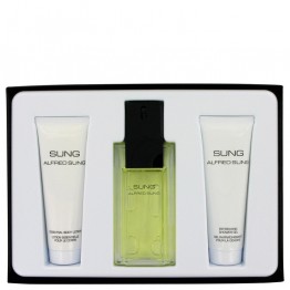 Alfred SUNG by Alfred Sung Gift Set - 3.4 oz EDT Spray + 2.5 oz Body Lotion + 2.5 oz Shower Gel for Women