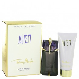 Alien by Thierry Mugler 2pcs Gift Set - 2 oz Eau De Parfum Spray Refillable + 3.4 oz Body Lotion for Women