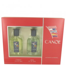 CANOE by Dana Gift Set - 2 oz EDT Spray + 2 oz After Shave for Men