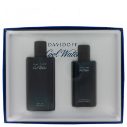 COOL WATER by Davidoff 2pcs Gift Set - 4.2 oz Eau De Toilette Spray + 2.5 oz After Shave Splash for Men