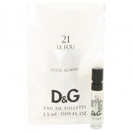 Le Fou 21 by Dolce & Gabbana Vial (Sample) .05 oz / 1 ml for Men