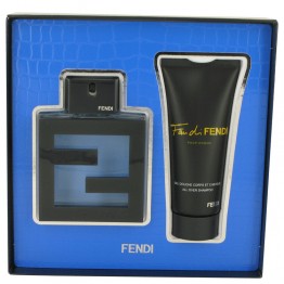 Fan Di Fendi Acqua by Fendi 2pcs Gift Set - 3.3 oz Eau De Toilette Spray + 3.3 oz All Over Shampoo for Men