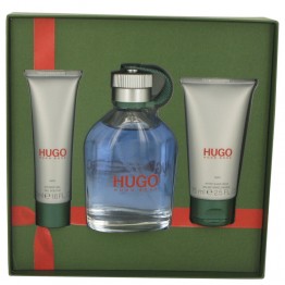 HUGO by Hugo Boss 3pcs Gift Set - 5 oz Eau De Toilette Spary + 2.5 oz After Shave Balm + 1.6 oz Shower Gel for Men