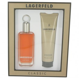 LAGERFELD by Karl Lagerfeld 2pcs Gift Set - 3.3 oz Eau De Toilette Spray + 5 oz Shower Gel for Men