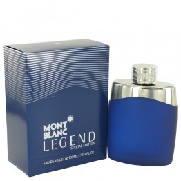MontBlanc Legend by Mont Blanc Eau De Toilette Spray (Special Edition-Blue) 3.4 oz / 100 ml for Men