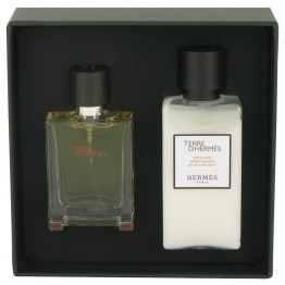 Terre D'Hermes by Hermes 2pcs Gift Set - 0.42 Pure Perfume Spray + 1.35 After Shave Balm for Men