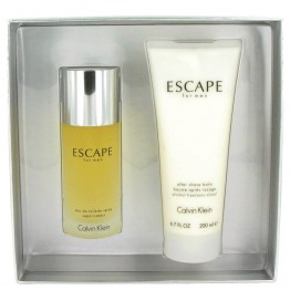 ESCAPE by Calvin Klein 2pcs Gift Set - 3.4 oz Eau De Toilette Spray + 6.7 oz After Shave Balm for Men