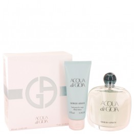 Acqua Di Gioia by Giorgio Armani 2pcs Gift Set - 3.4 oz Eau De Parfum Spray + 2.5 oz Body Lotion for Women