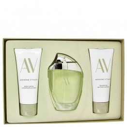 AV by Adrienne Vittadini 3pcs Gift Set - 3 oz Eau De Parfum Spray + 3.3 Body Lotion + 3.3 oz Shower Gel for Women