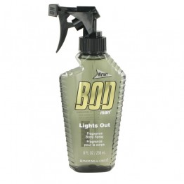 Bod Man Lights Out by Parfums De Coeur Body Spray 8 oz / 240 ml for Men