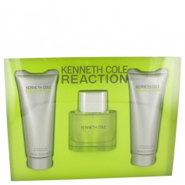 Kenneth Cole Reaction by Kenneth Cole 3pcs Gift Set - 1.7 oz Eau De Toilette Spray + 3.4 oz Shower Gel + 3.4 oz After Shave Gel for Men