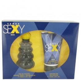 SAMBA SEXY by Perfumers Workshop 2pcs Gift Set - 3.4 oz Eau De Toilette Spray + 4.4 oz Shower Gel for Men