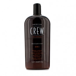 American Crew Men Classic 3-IN-1 Shampoo, Conditioner & Body Wash 1000ml/33.8oz