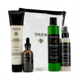 Philip B Four Step Hair & Scalp Treatment Set - Classic Formula (For All Hair Types) 4pcs