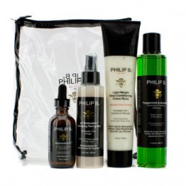 Philip B Four Step Hair & Scalp Treatment Set - Paraben Free (For All Hair Types) 4pcs
