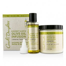 Carol's Daughter Khoret Amen Olive Oil Infusion Kit: Hair Oil 60ml + Hair Smoothie 226g 2pcs