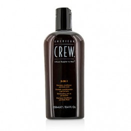 American Crew Men Classic 3-IN-1 Shampoo, Conditioner & Body Wash 250ml/8.4oz