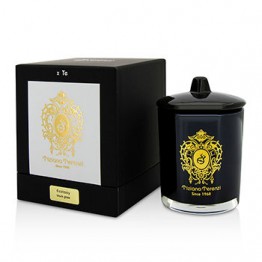 Tiziana Terenzi Glass Candle with Gold Decoration & Wooden Wick - Ecstasy (Black Glass) 170g/6oz