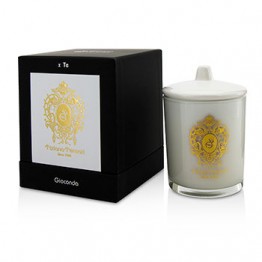 Tiziana Terenzi Glass Candle with Gold Decoration & Wooden Wick - Spicy Snow (White Glass) 170g/6oz