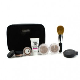 Bare Escentuals BareMinerals Get Started Complexion Kit For Flawless Skin - # Medium Tan 6pcs+1clutch