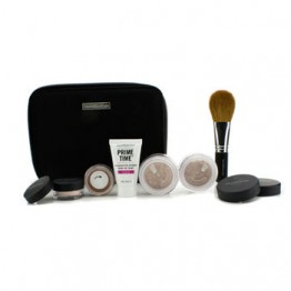 Bare Escentuals BareMinerals Get Started Complexion Kit For Flawless Skin - # Medium Beige 6pcs+1clutch