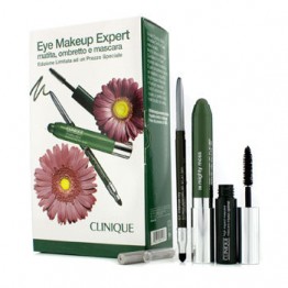 Clinique Eye Makeup Expert (1x Quickliner, 1x Chubby Stick Shadow, 1x High Impact Mascara) - Green 3pcs