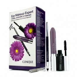 Clinique Eye Makeup Expert (1x Quickliner, 1x Chubby Stick Shadow, 1x High Impact Mascara) - Purple 3pcs