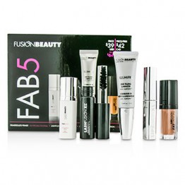 Fusion Beauty Fusion Beauty Fab5 Set: 1x Primer, 1x Mascara, 1x Lip Plump, 1x Lip Gloss, 1x Lip Luminizer 5pcs