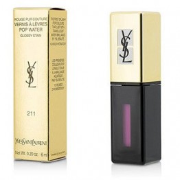 Yves Saint Laurent Rouge Pur Couture Vernis A Levres Pop Water Glossy Stain - #211 Rose Cascade 6ml/0.2oz