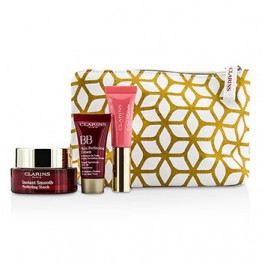 Clarins Touch Of Magic Set: 1x Instant Smooth Perfecting Touch + 1x Lip Perfector + 1x BB Perfecting Cream 3pcs+1bag