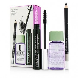 Clinique High Impact Lash Coffret: High Impact Mascara + Cream Shaper For Eyes + Take The Day Off Makeup Remover 3pcs
