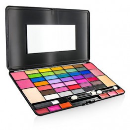 Cameleon Laptop Style MakeUp Kit 8075 (35x EyeShadow, 4x Blusher, 2x Powder Cake, 6x Lipgloss) -