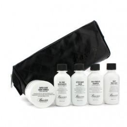 Baxter Of California Travel Kit: Face Wash + Shave Formula + Moisturizer + Shave Balm + Shampoo + Bag 5pcs+1bag