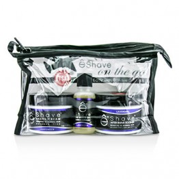 EShave On The Go Travel Kit (Lavender): Shave Cream 30g + After Shave Soother 30g + Pre Shave Oil 15g +TSA Bag 3pcs+1bag