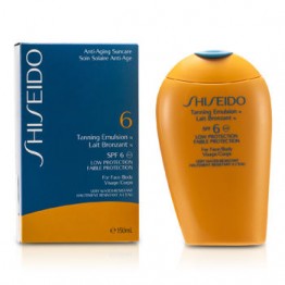 Shiseido Tanning Emulsion SPF 6 (For Face & Body) 150ml