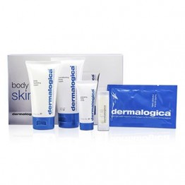 Dermalogica Body Therapy Skin Kit: Body Wash + Hydrating Crml+ Exfoliating Scrub + Climate Control Lip Trt 4pcs