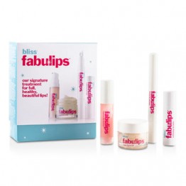 Bliss Fabulips Treatment Kit: Lip Cleanser + Lip Scrub + Lip Plumper + Lip Balm 250ml/8.3oz