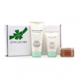 June Jacobs At Home Spa Kit: Peeling Masque + Hand & Foot Therapy + Body Balm 3pcs
