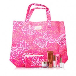 Estee Lauder Travel Set: DayWear Cream SPF15 + Bronze Goddess + Mascara + Lipstick #88 + High Gloss #07 + Pouch + Bag 5pcs+2bags