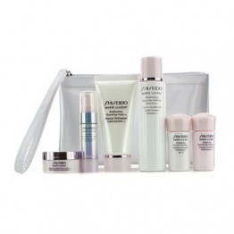 Shiseido White Lucent Set: Cleansing Foam 50ml + Softener 75ml + Serum 9ml + Emulsion 15ml + Emulsion SPF 15 15ml + Cream 18ml + Bag 6pcs+Bag