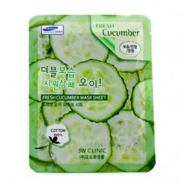 3W Clinic Mask Sheet - Fresh Cucumber 250ml/8.3oz
