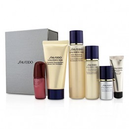 Shiseido Vital-Perfection Set: Cleansing Foam 50ml+Softener 75ml+Emulsion 30ml+Ultimune Concentrate 10ml+Serum 10ml+Primer 10ml 6pcs