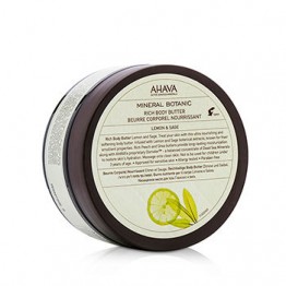 Ahava Mineral Botanic Rich Body Butter - Lemon & Sage 235g/8oz