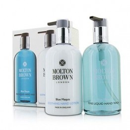 Molton Brown Blue Maquis Hand Care Set: Fine Liquid Hand Wash 300ml/10oz + Soothing Hand Lotion 300ml/10oz 2pcs