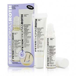 Peter Thomas Roth Bye Bye Hair! Kit: Facial Hair Removal Cream 15ml + Facial Hair Reducing Serum 15ml 2x15ml/0.5oz