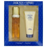 Diamonds & Sapphires by Elizabeth Taylor Eau De Toilette for Women 2pcs Gift Set - 100ml EDT Spray + 100ml Perfumed Body Lotion